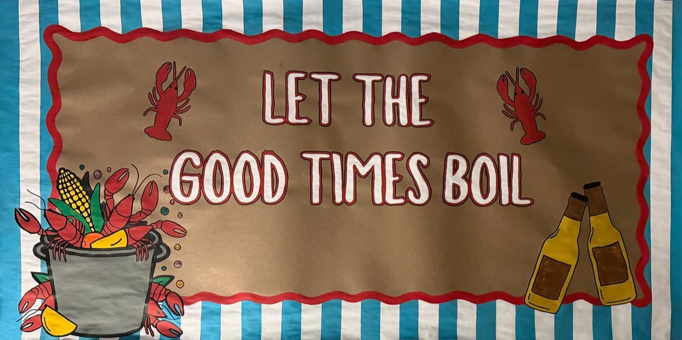 Hand-painted celebration party banner
